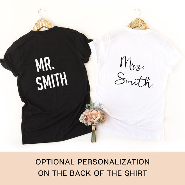 Personalized His and Hers Unlock My Heart T-shirts