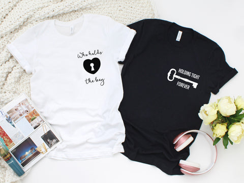 unlock you heart couple matching tshirts