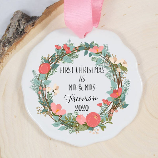 First Christmas as Mr and Mrs Ornament