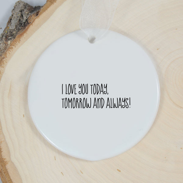 Personalized christmas dog ornament