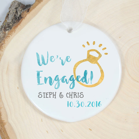 we're engaged ornament