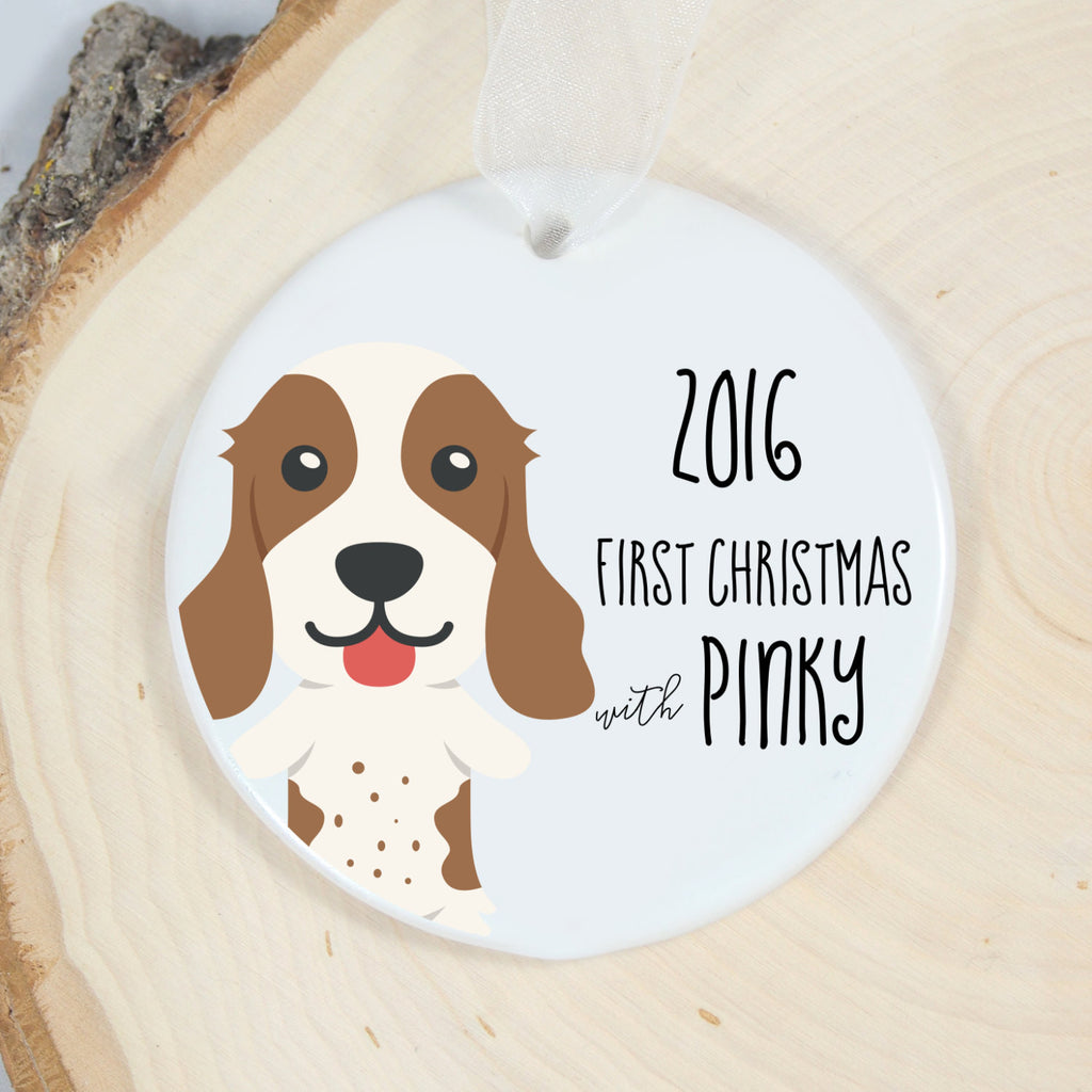 Springer Spaniel First Christmas Ornament