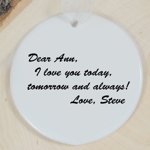 personalized christmas ornament