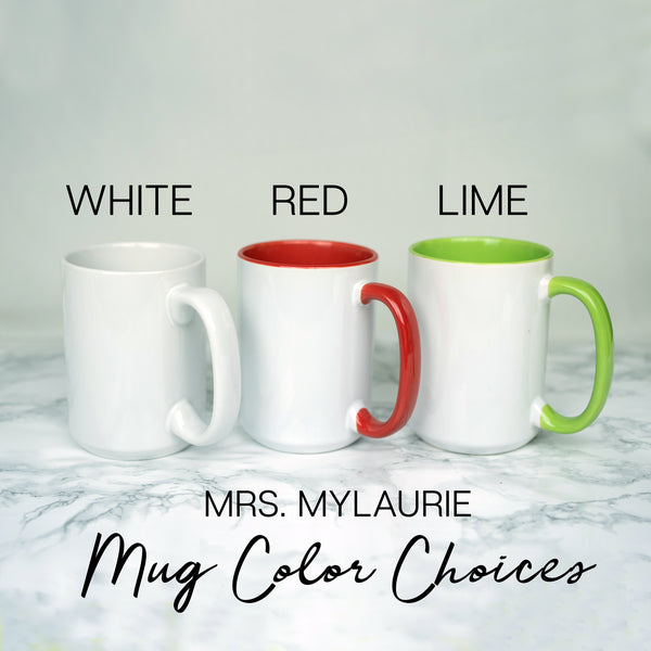 Personalized Mr and Mrs Mugs - Plaid Deer
