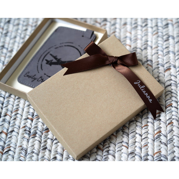 Plane Luggage Tag with gift box