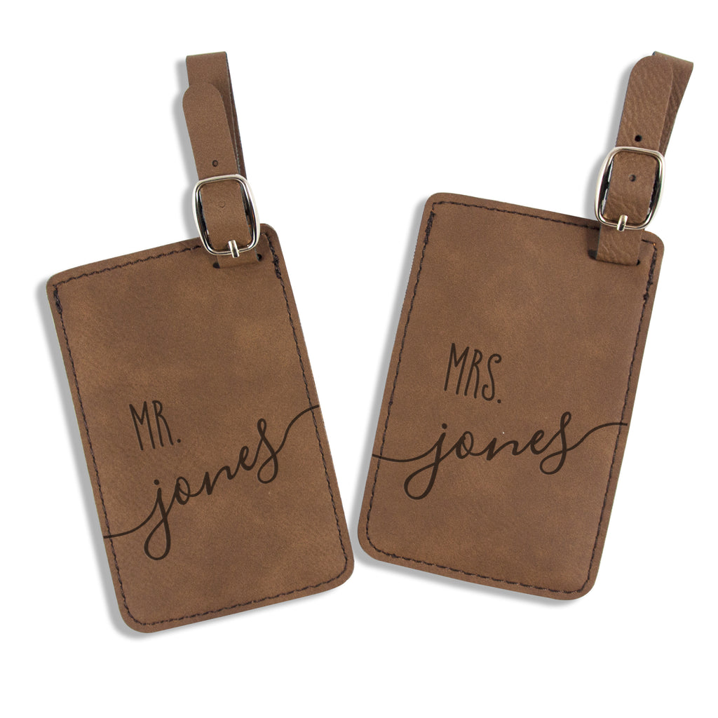 Personalized Couple Luggage Tags