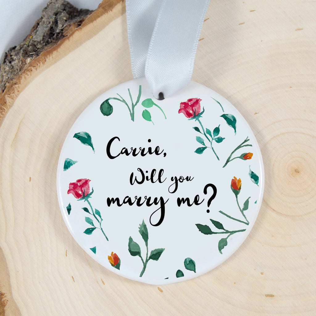 personalized proposal ornament