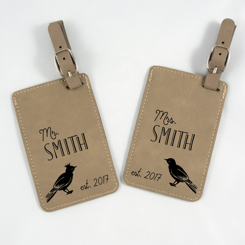 Personalized Couples' Luggage Tag