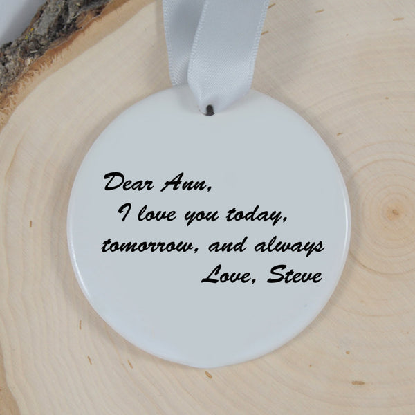 personalized couples ornament